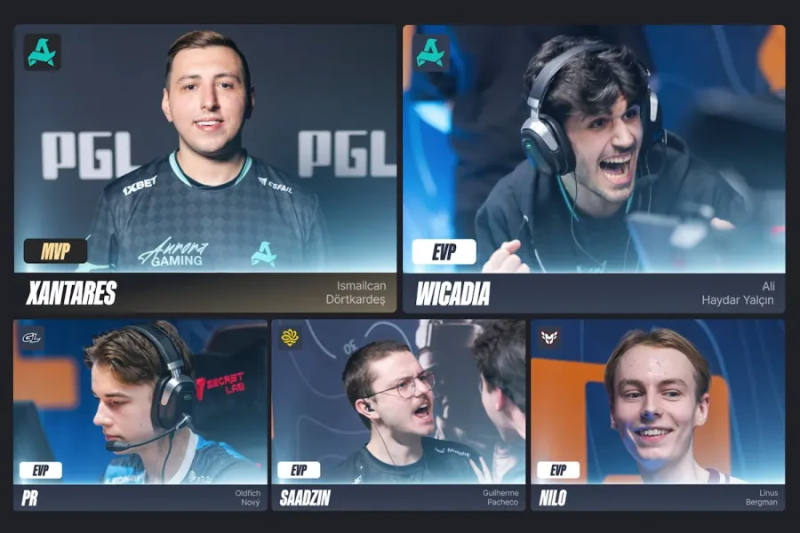 Лучшие игроки CS2 турнира PGL Masters Bucharest